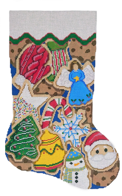 Christmas Cookies Stocking Canvas