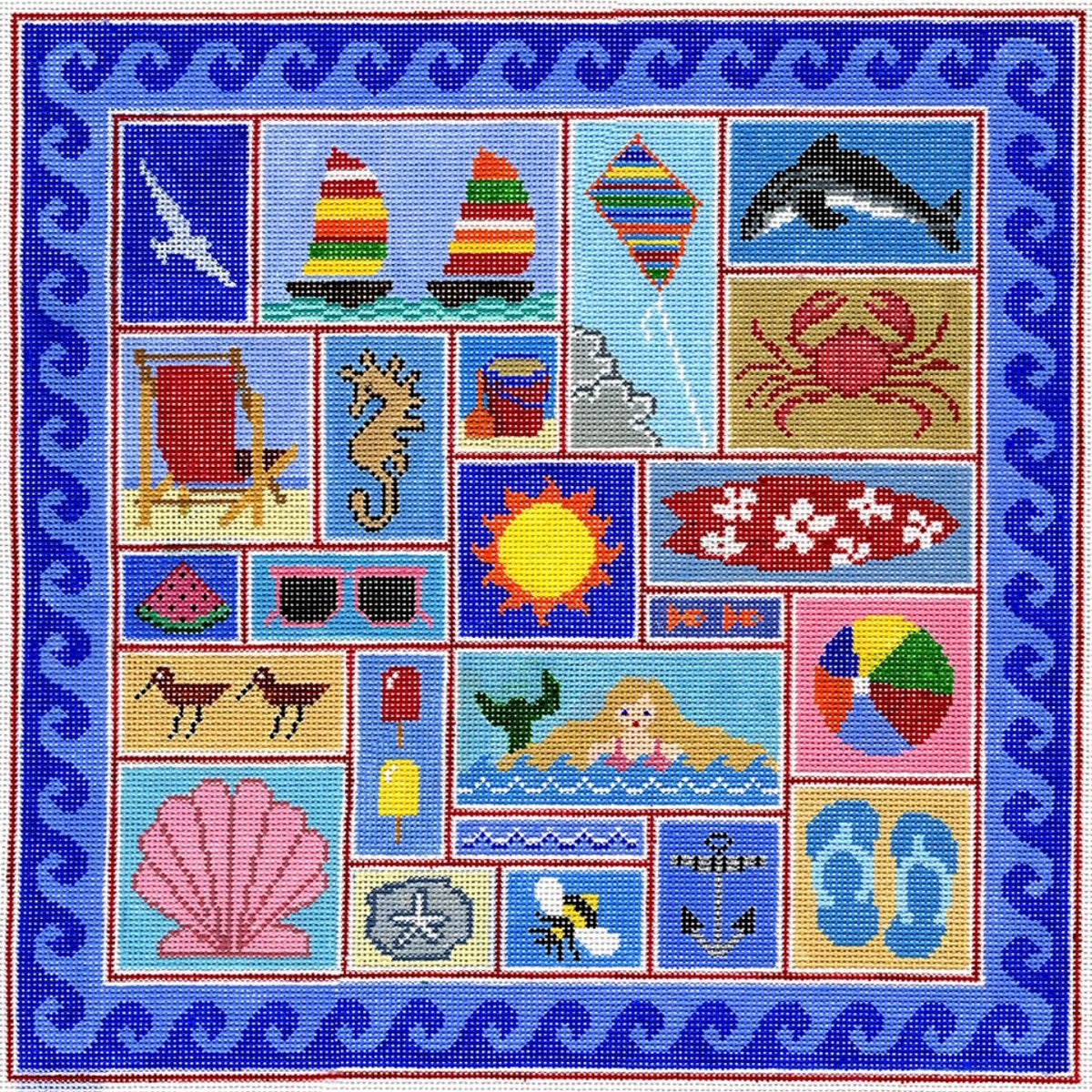Beach Fun Pillow - Trunk Show