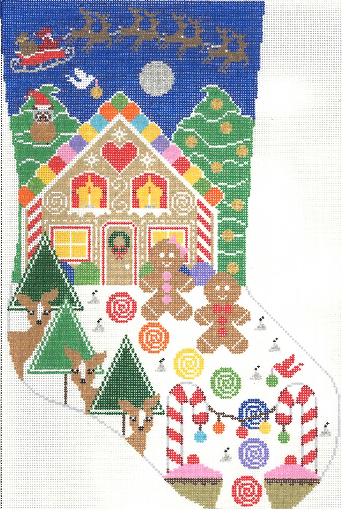 Gingerbread Christmas Stocking - Trunk Show
