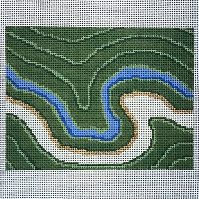 Terrace Clutch - Krissy Johnson Designs - Needlepoint Canvas 