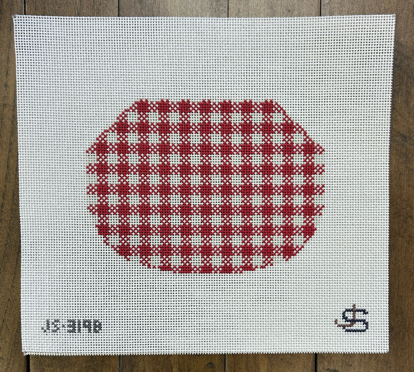 Gingham Kiss Lock Canvas