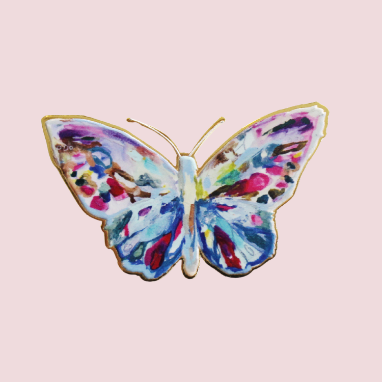 Butterfly Needle Minder - Art by Sara Kay