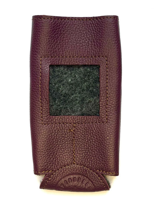 Self-Finishing Leather Can Koozie - Slim Can Self-finishing