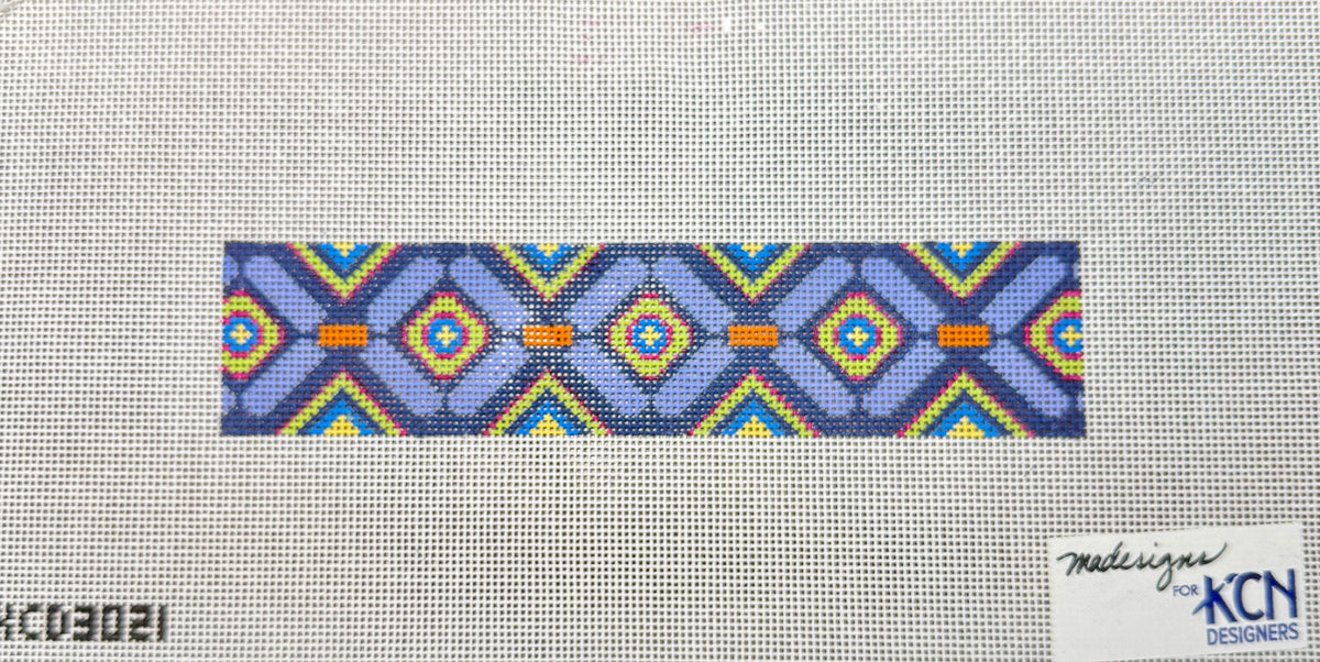Purple Geometric Key Fob