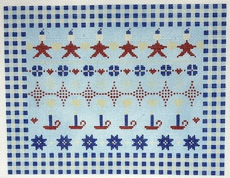 Blue Gingham Pierrot Pillow - Trunk Show