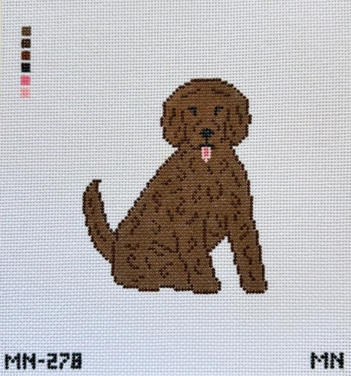 Brown Doodle / Poodle Canvas