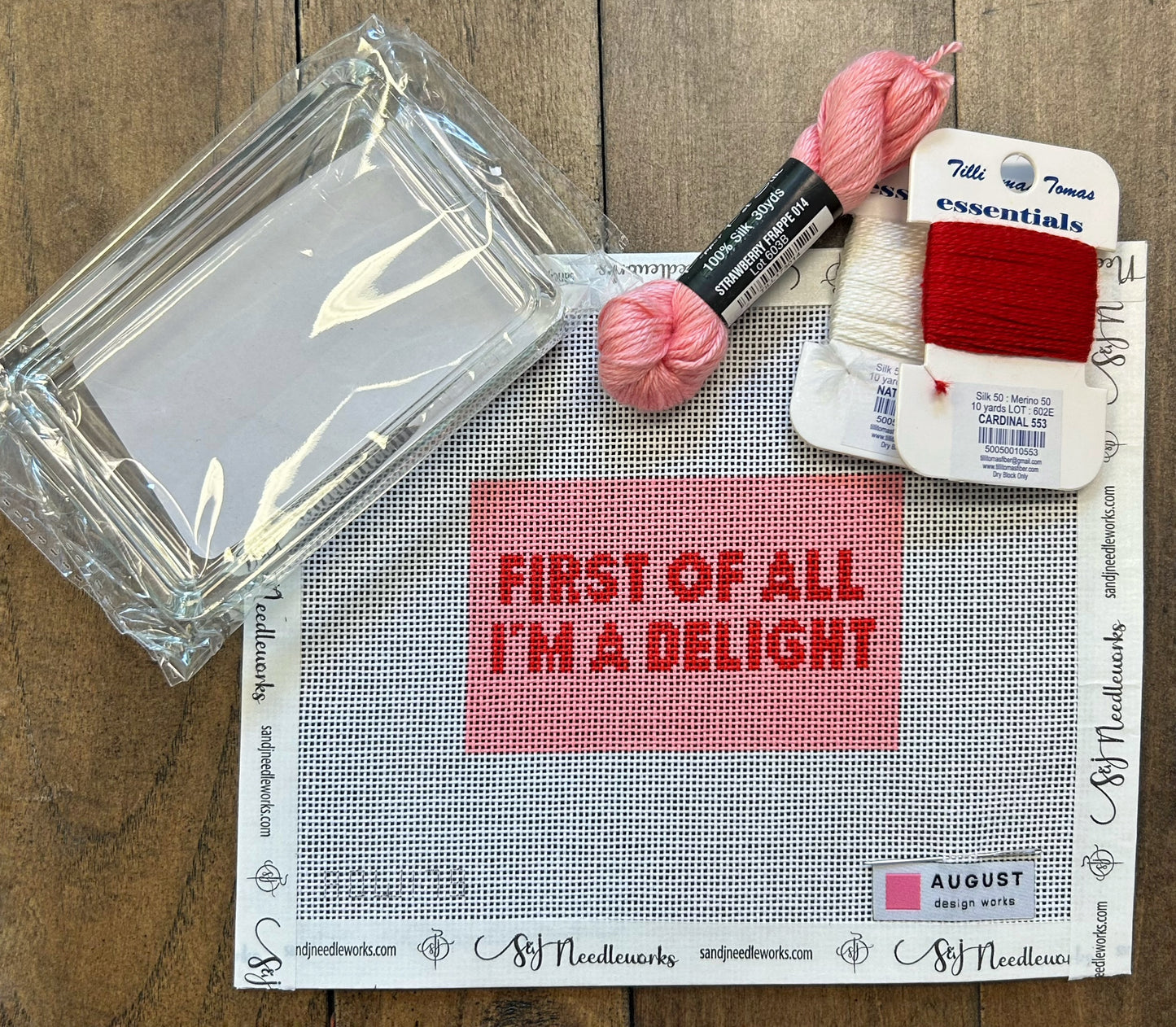 First of All I'm A Delight - Needlepoint Paperweight Kit