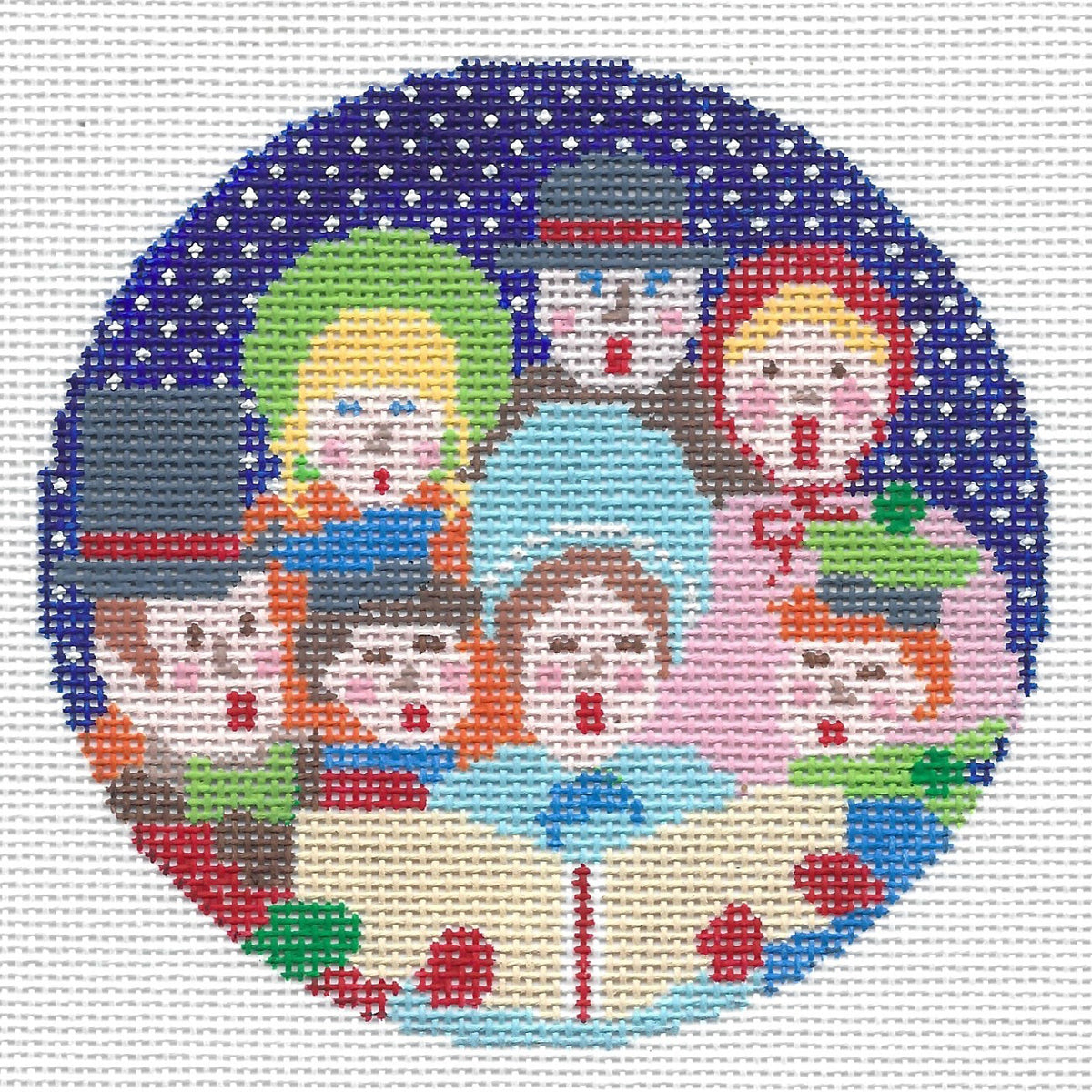 Christmas Carolers Round - Trunk Show