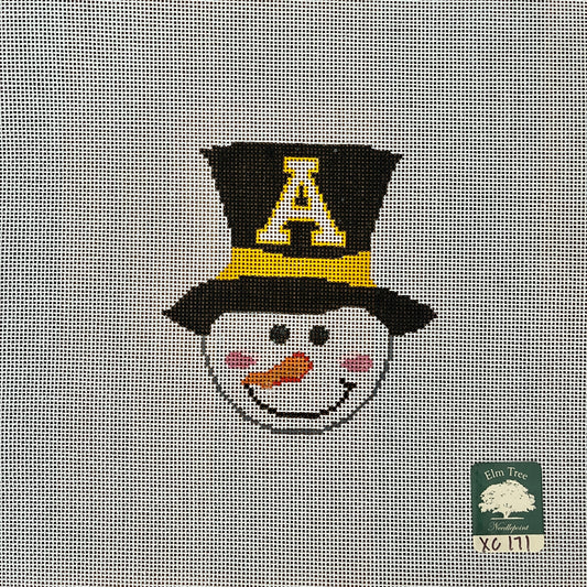Appalachian State Hat on Snowman