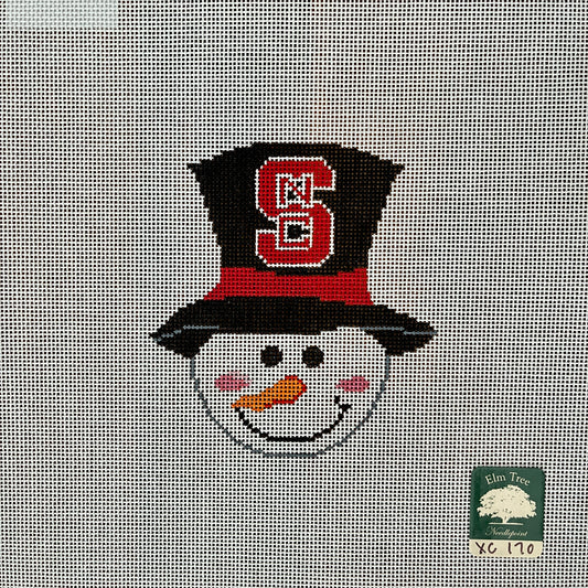NC State Hat on Snowman