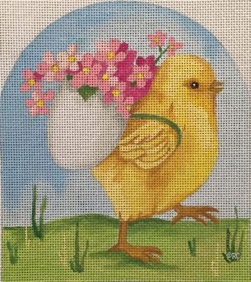 CHICK WITH EGG BASKET-TS06