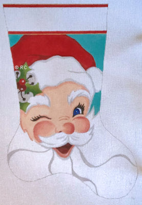 WINKING SANTA STOCKING-TS06