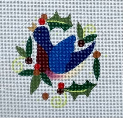 CALLING BIRD ROUND ORNAMENT-TS06