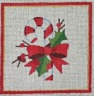 CANDY CANE SQUARE-TS06