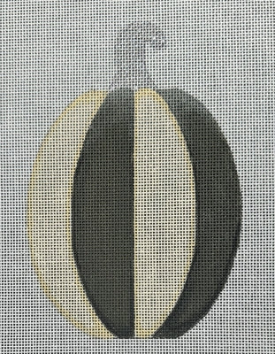 TALL GREY STRIPE PUMPKIN-TS06