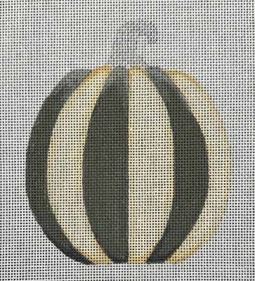 MEDIUM GREY STRIPE PUMPKIN-TS06