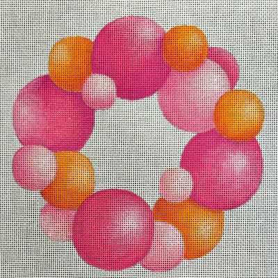 PINK/ORANGE WREATH-TS06