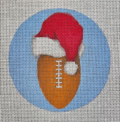 FOOTBALL SANTA ORNAMENT-TS06