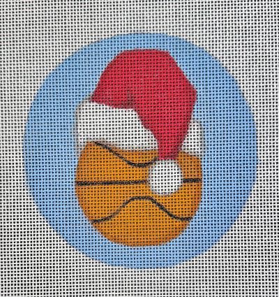 BASKETBALL SANTA ORNAMENT-TS06
