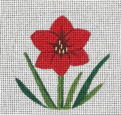 AMARYLLIS ROUND ORNAMENT-TS06