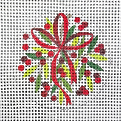 BERRIES AND LEAVES ROUND-TS06