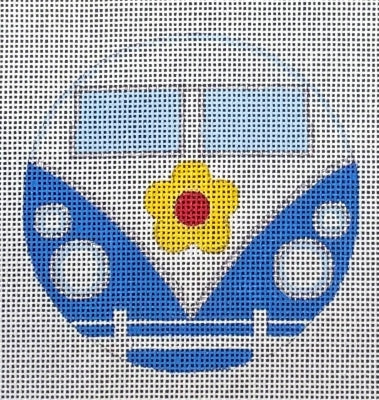VINTAGE BLUE BUS ORN-TS06
