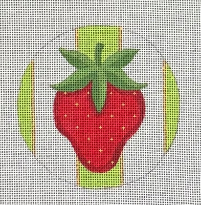STRAWBERRY GREEN STRIPE ORN-TS06