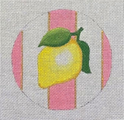 LEMON PINK STRIPE RND-TS06