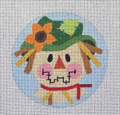 SCARECROW ROUND ORNAMENT-TS06