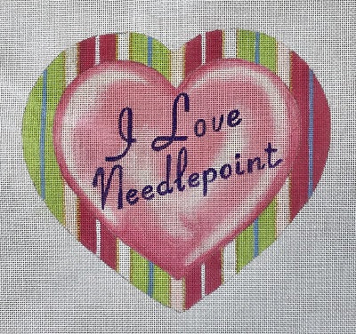 I LOVE NEEDLEPOINT HEART-TS06