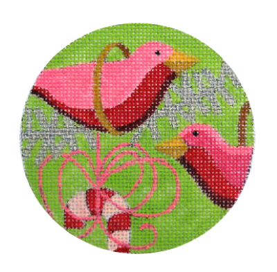 PINK BIRDS ORNAMENT-TS06