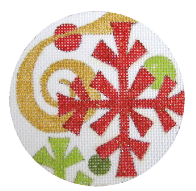 RED SNOWFLAKE ORNAMENT-TS06