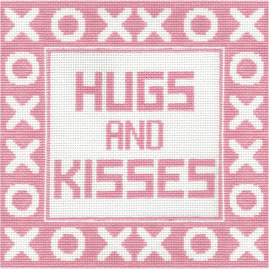 Hugs & Kisses - Pink Pillow - Trunk Show