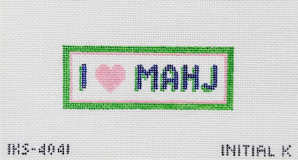 I Heart Mahj Canvas