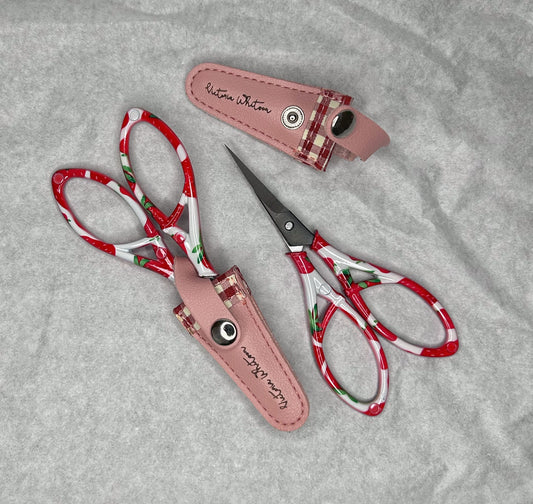 4" Strawberry Scissors with Pink Sheath