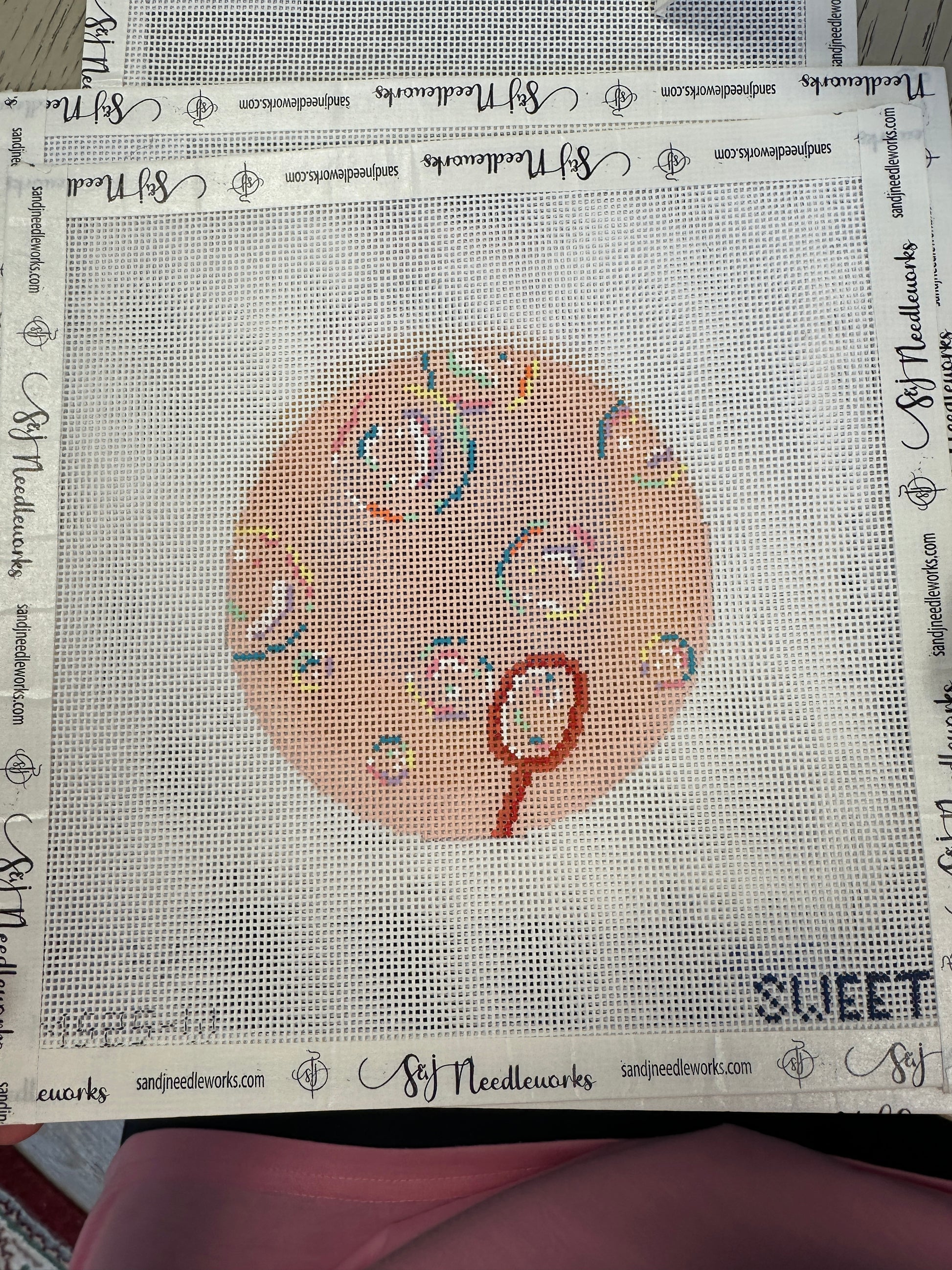 Bubble Ornament With Wand - The Gingham Stitchery - Needlepoint Canvas 