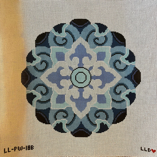 Chinese Knot Pillow - Blues