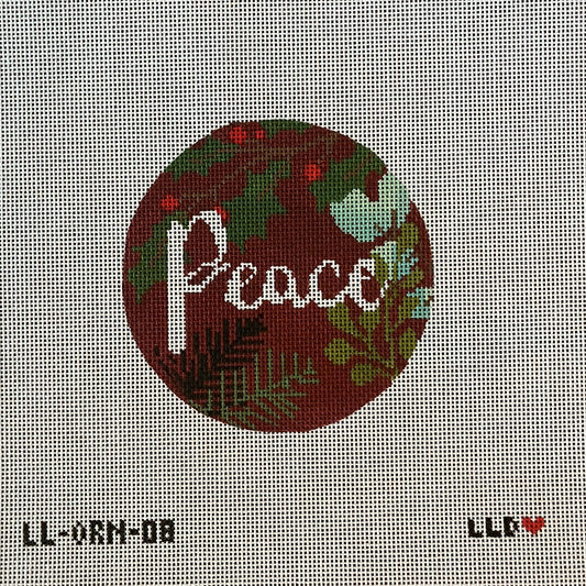Peace Ornament Red