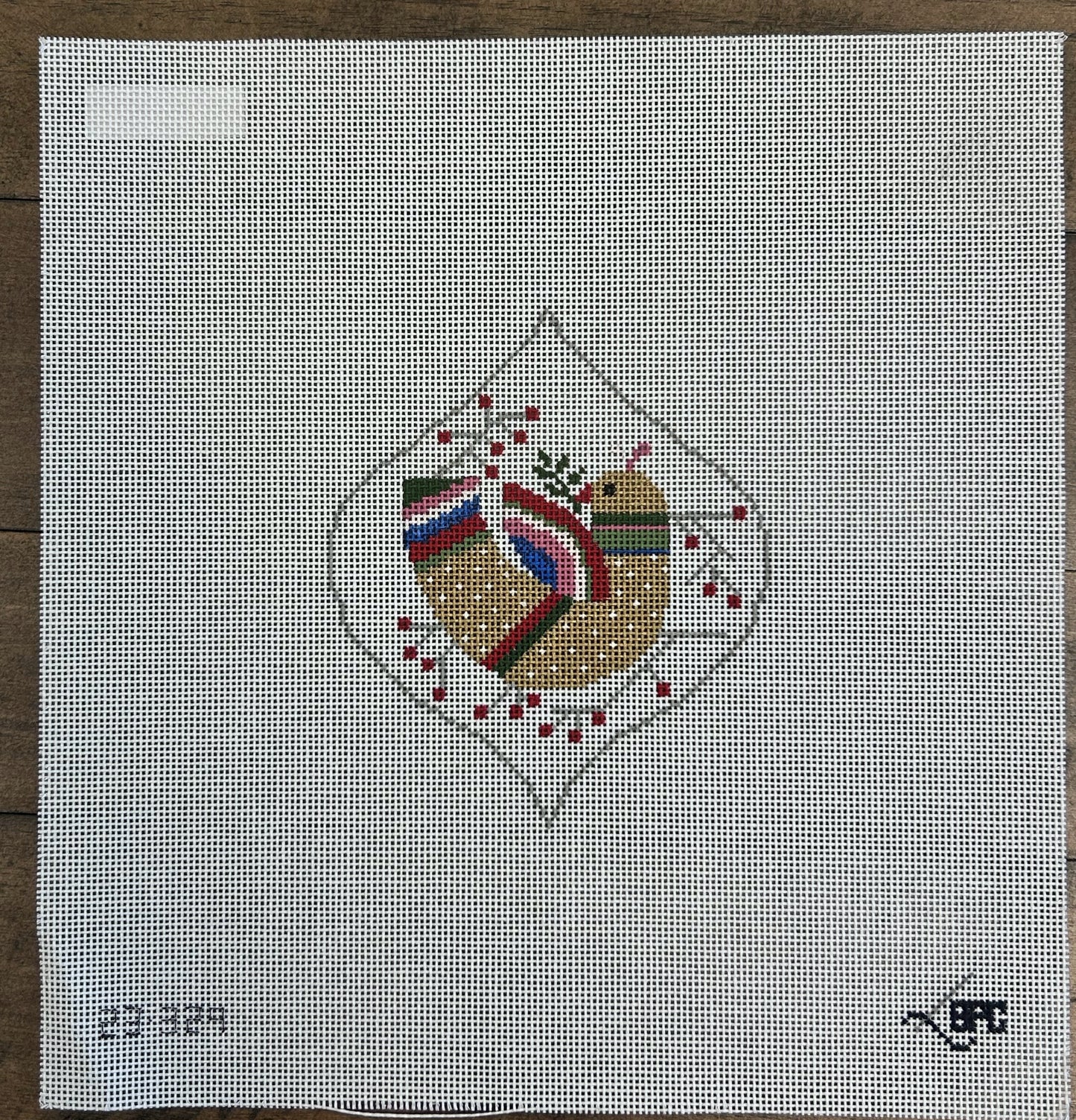 Bird and Holly Ornament