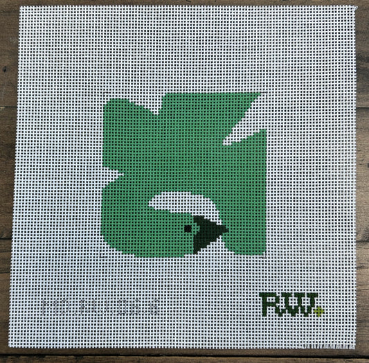 Single Multi Coloured Birds - Green