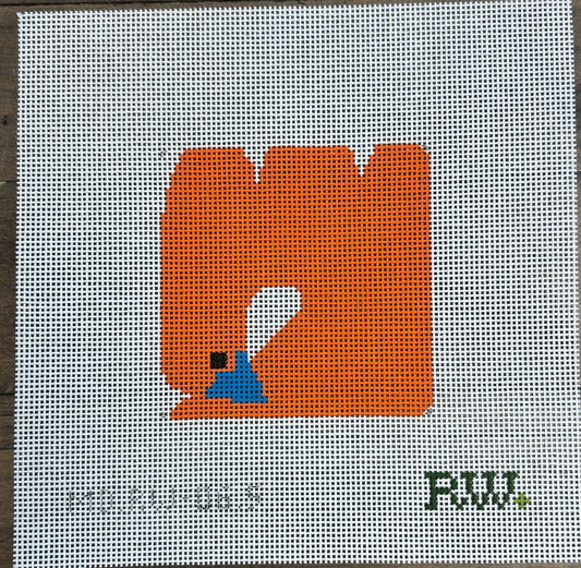 Single Multi Coloured Birds - Orange