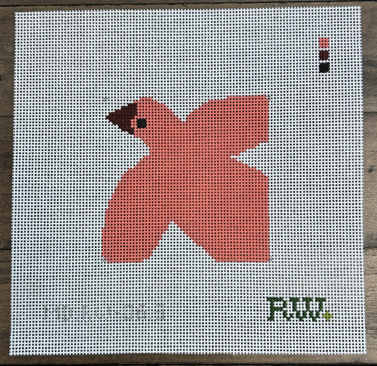 Single Multi Coloured Birds - Pink