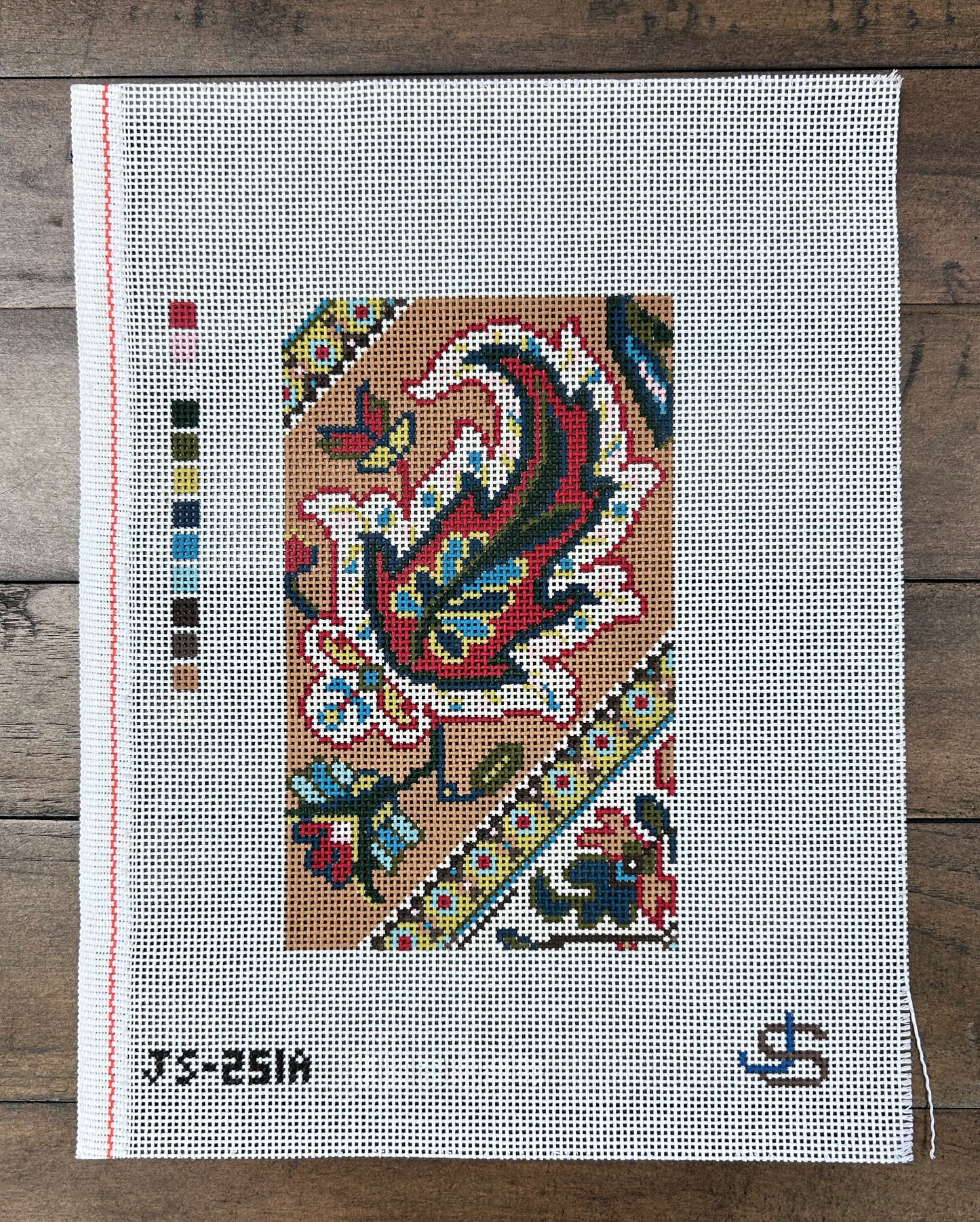 Paisley Sunglass case/ wallet canvas