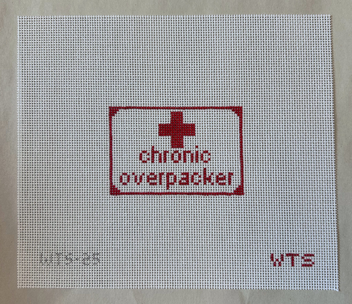 Overpacker Sticker Chronic Overpacker - What's the Stitch - Needlepoint Canvas 18 mesh – S ...