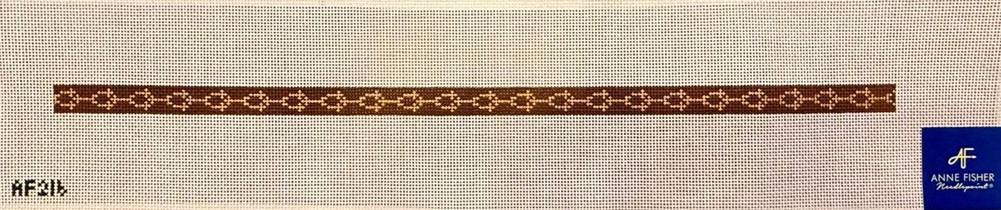 Brown/Gold Link Wrap Bracelet