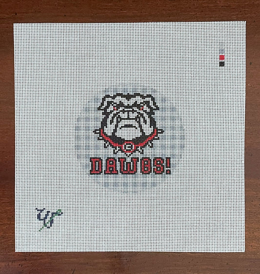 Georgia Bulldogs Round Ornament