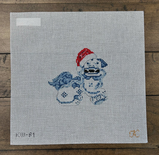 Foo Dog with Santa Hat