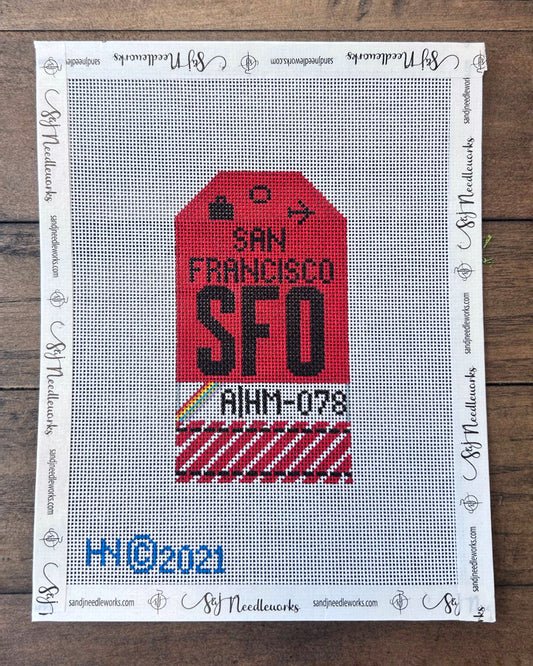 San Francisco Retro Bag Tag