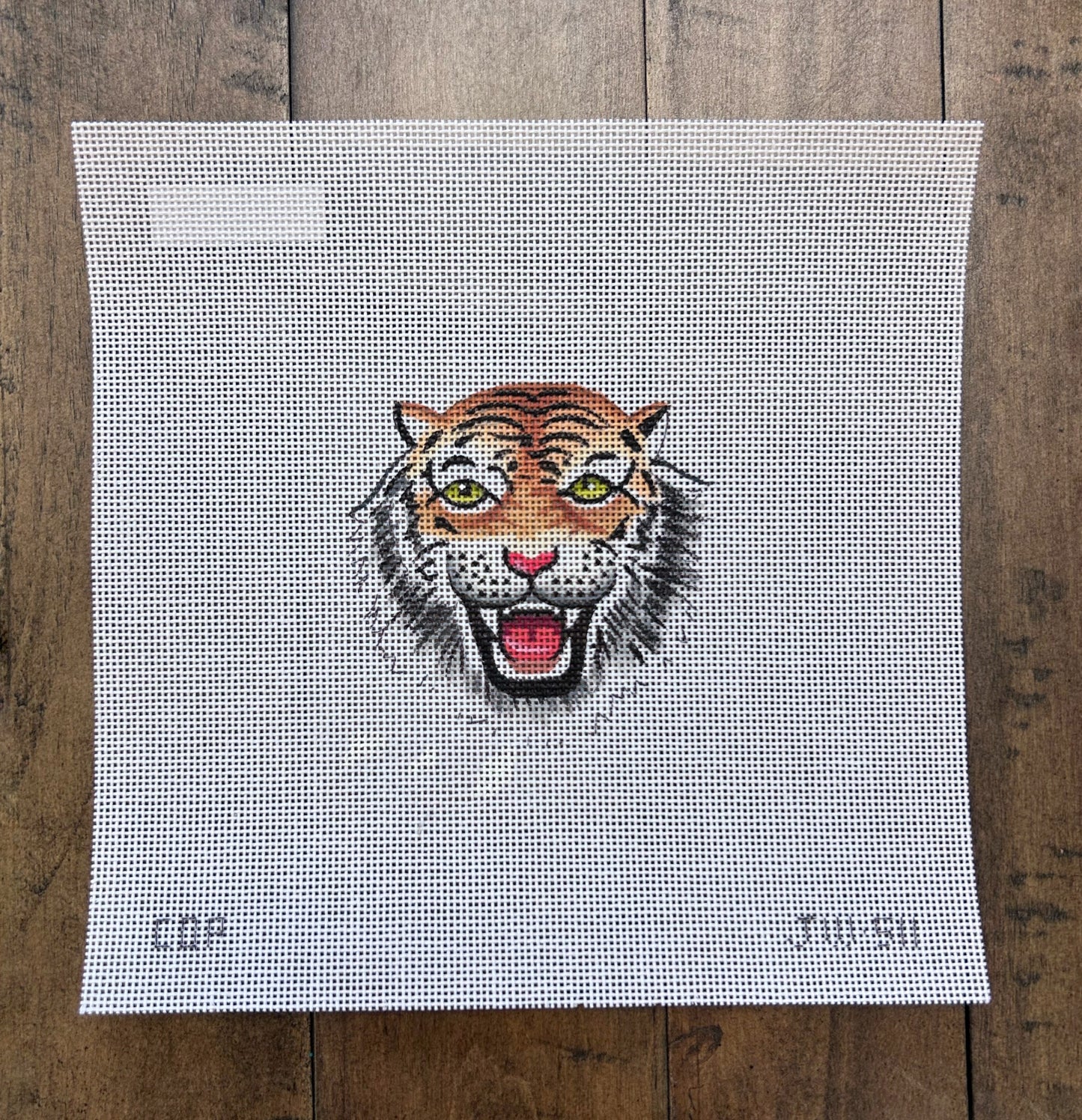 Tiger Head - Colors of Praise - Needlepoint Canvas 