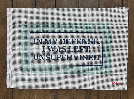 In my defense I was left unsupervised